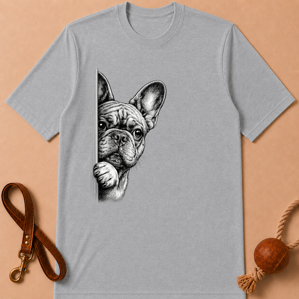 SNEAKY FRENCH BULLDOG T-SHIRT