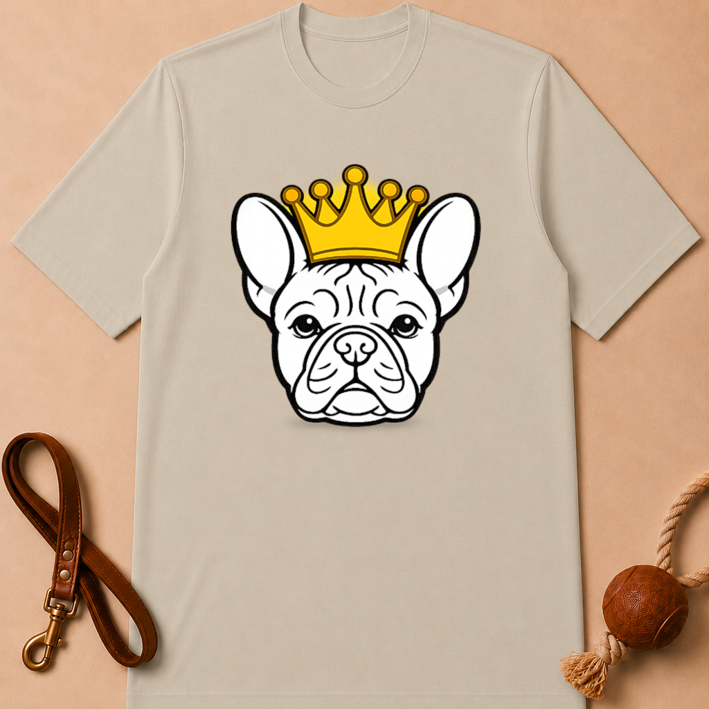 KING FRENCH BULLDOG T-SHIRT