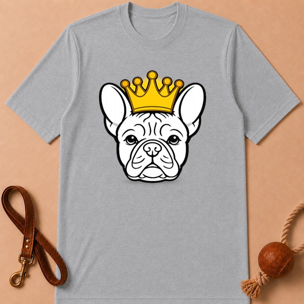 KING FRENCH BULLDOG T-SHIRT