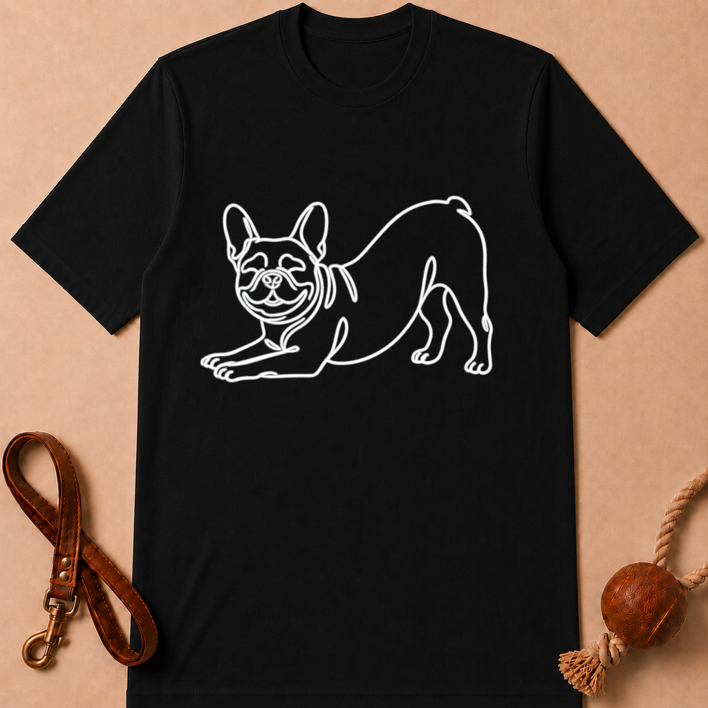 STRETCH FRENCH BULLDOG T-SHIRT
