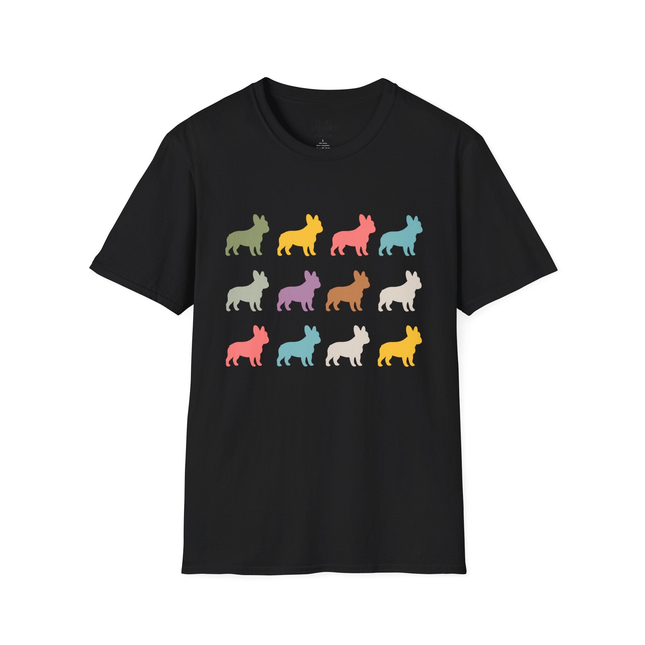 COLORFUL FRENCH BULLDOG T-SHIRT