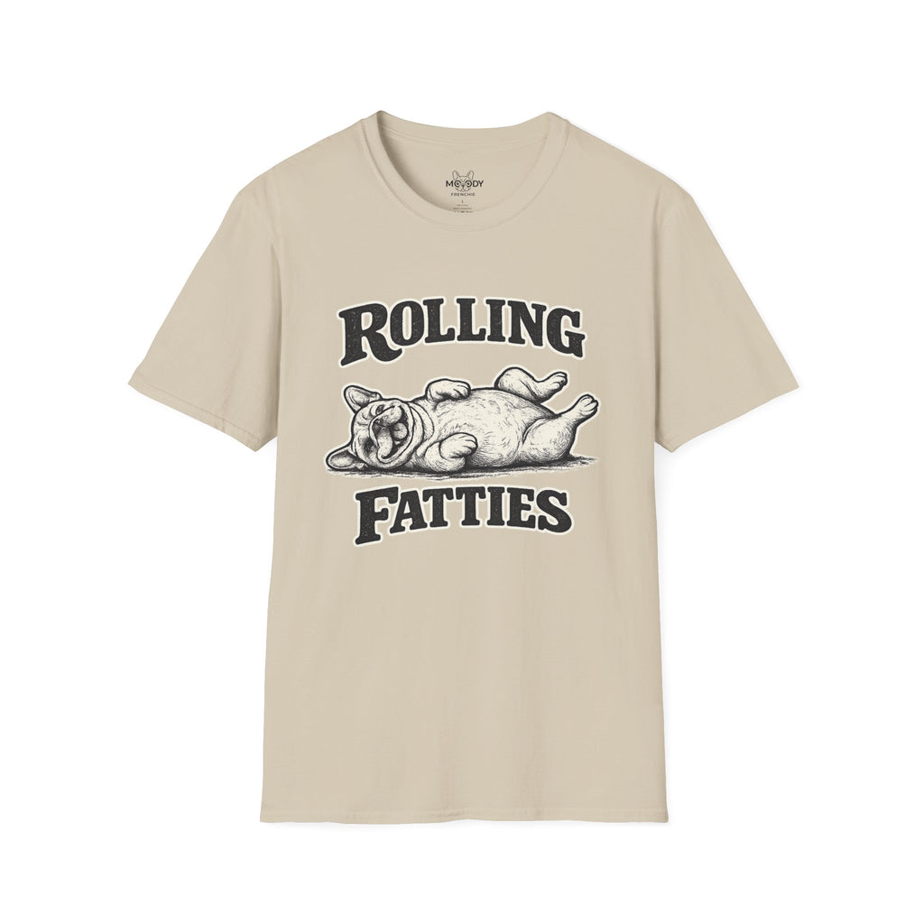 ROLLING FATTIES FRENCH BULLDOG T-SHIRT