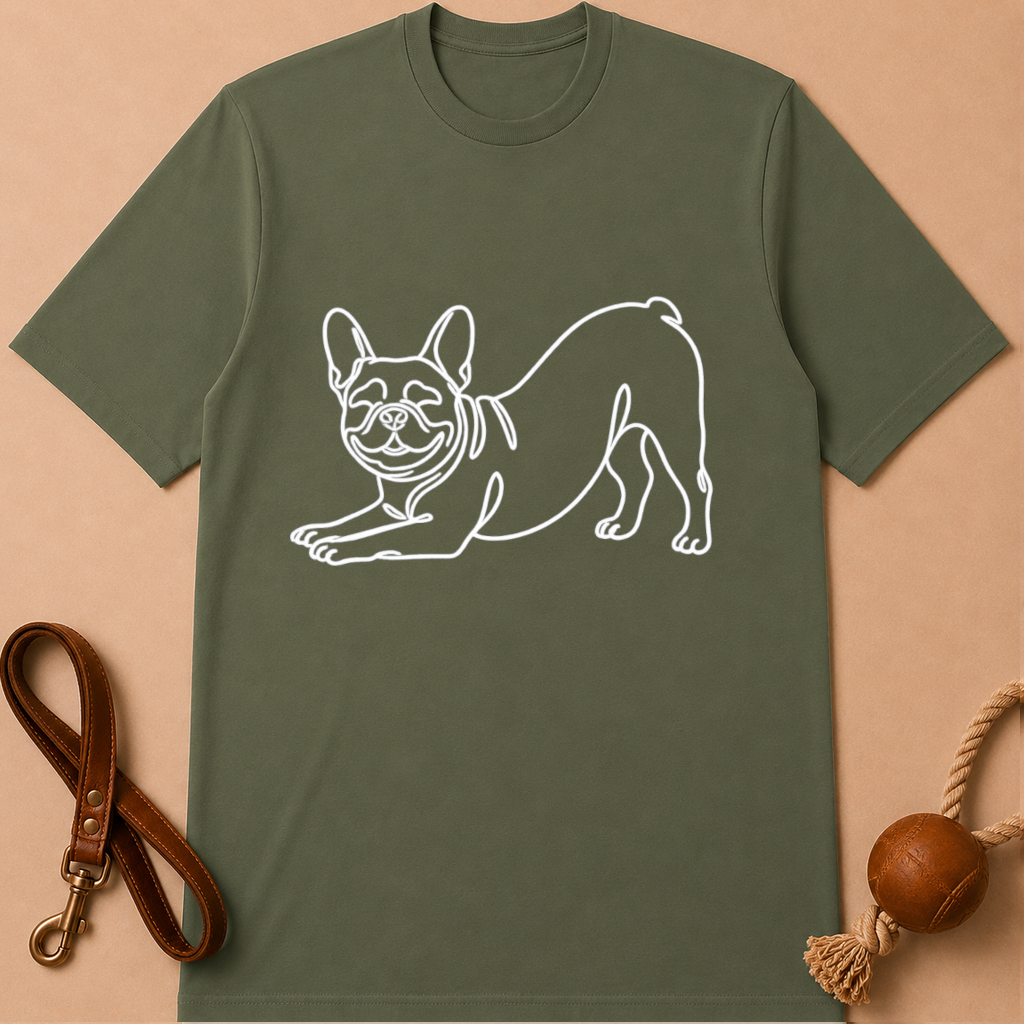STRETCH FRENCH BULLDOG T-SHIRT