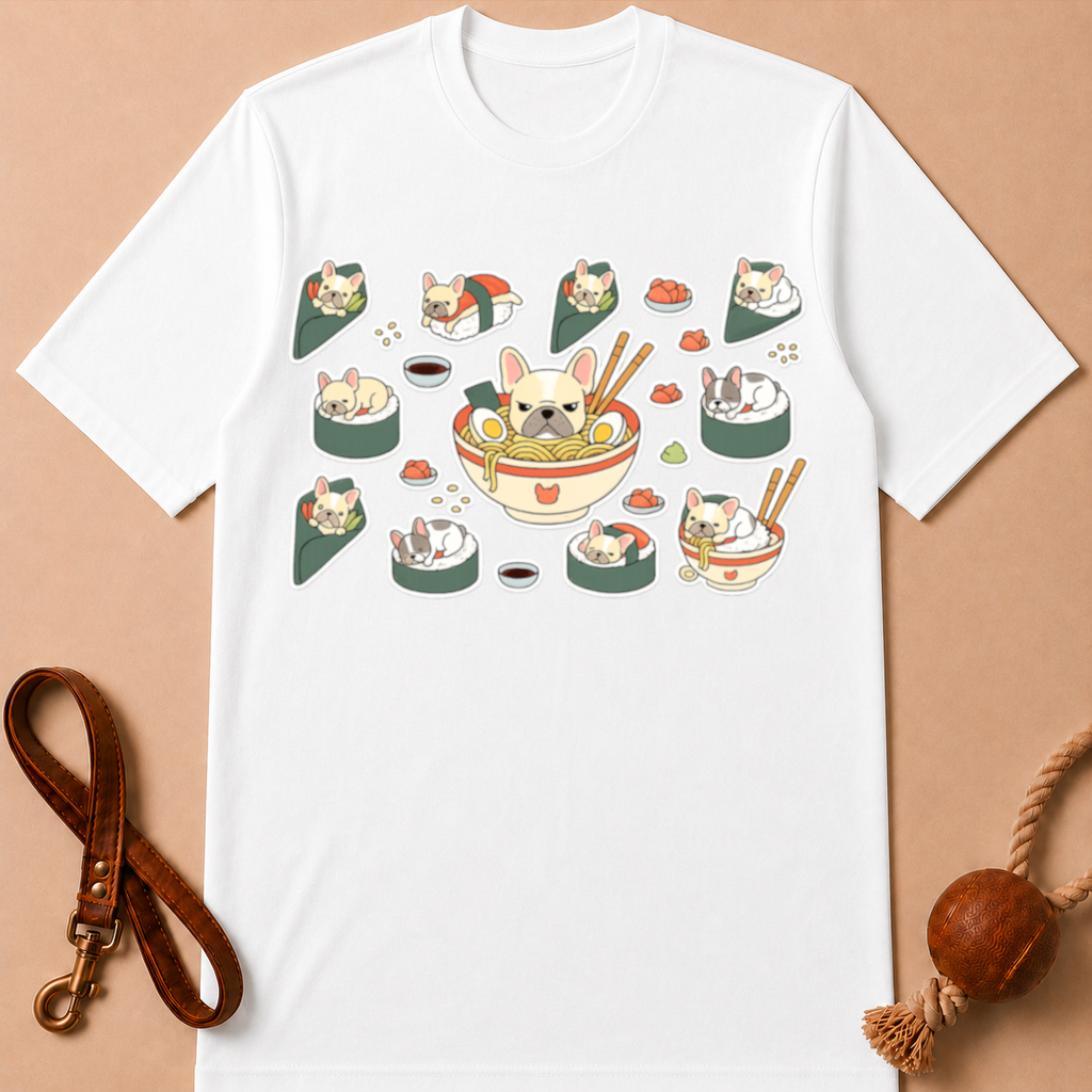 SUSHI FRENCH BULLDOG T-SHIRT