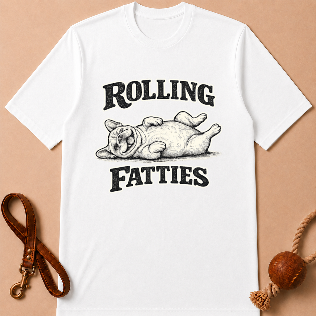 ROLLING FATTIES FRENCH BULLDOG T-SHIRT
