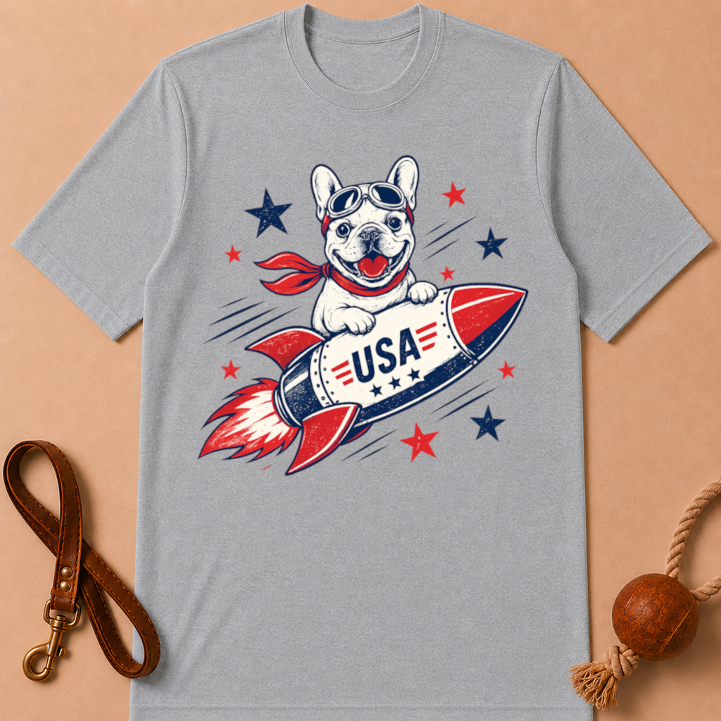ROCKET FRENCH BULLDOG T-SHIRT