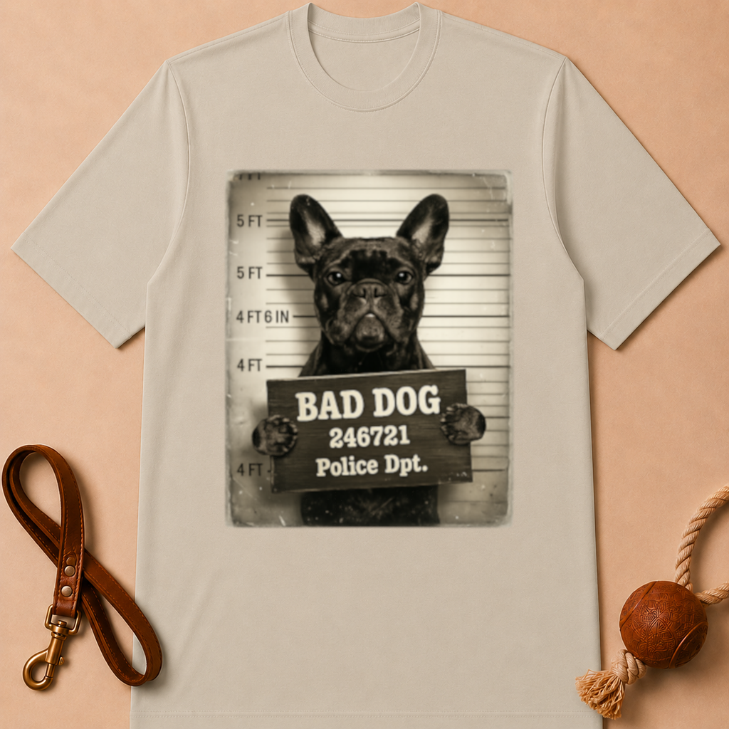 BAD DOG FRENCH BULLDOG T-SHIRT