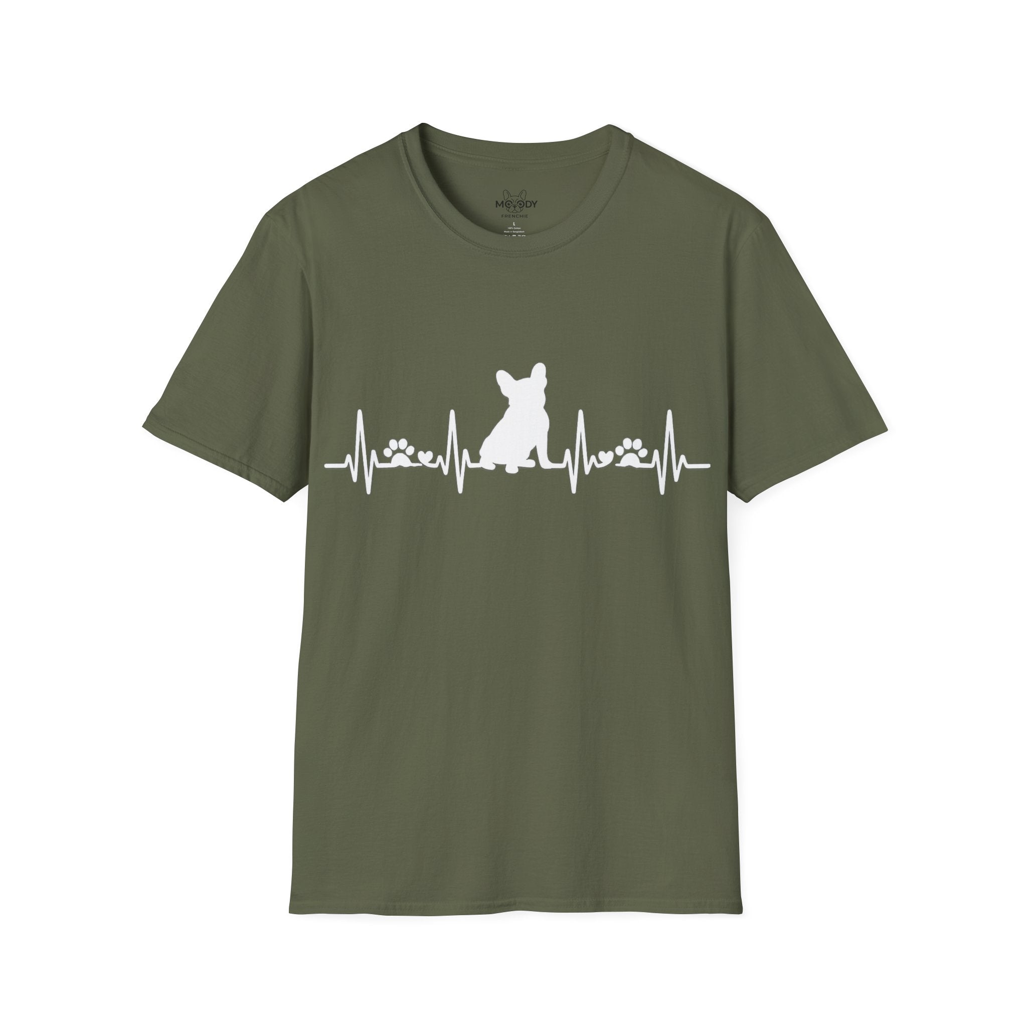 HEARTBEAT FRENCH BULLDOG T-SHIRT