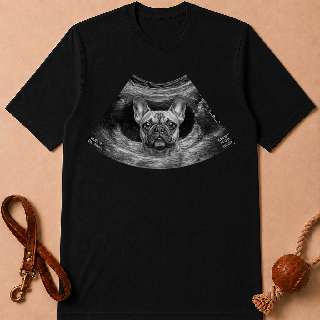 ULTRASOUND FRENCH BULLDOG T-SHIRT