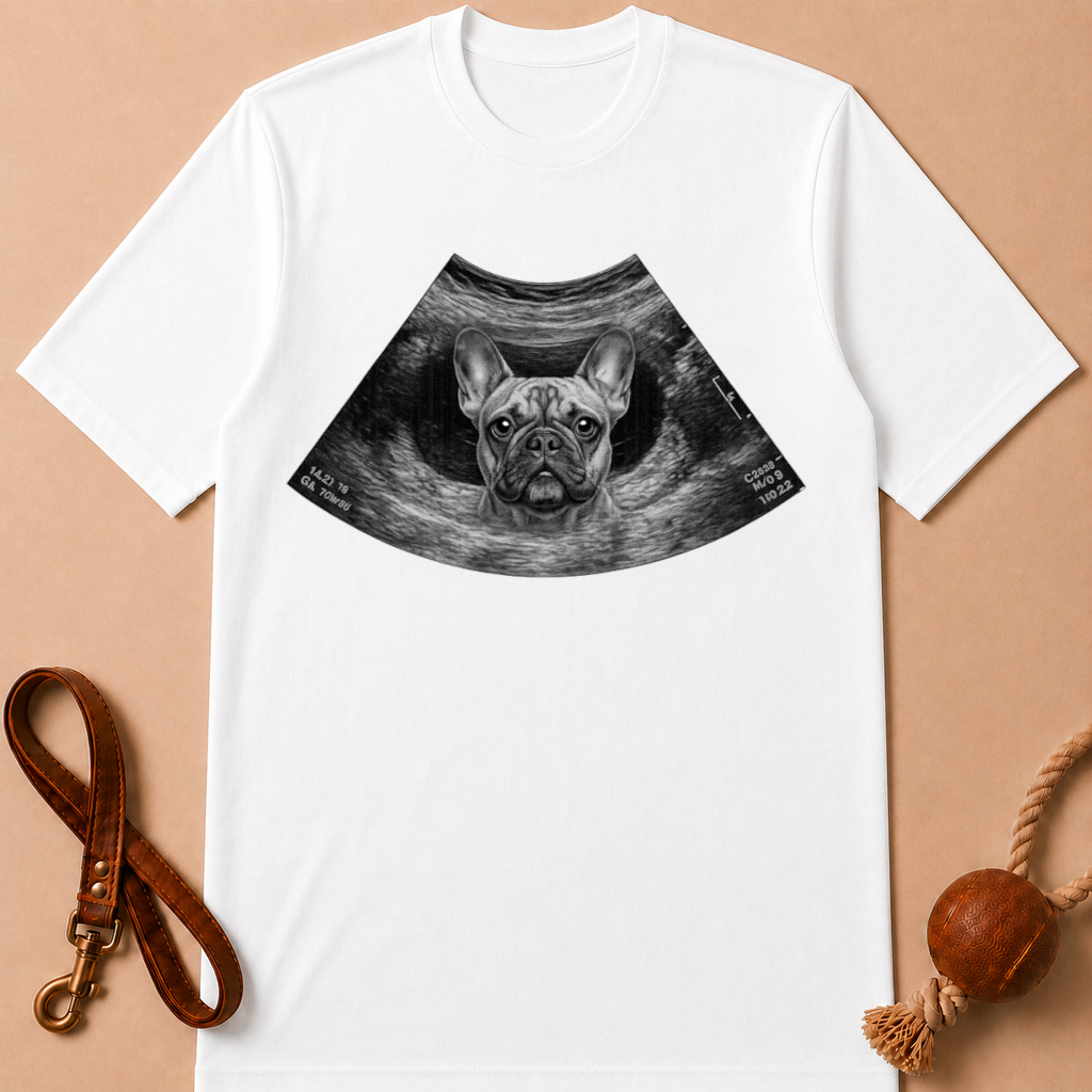 ULTRASOUND FRENCH BULLDOG T-SHIRT