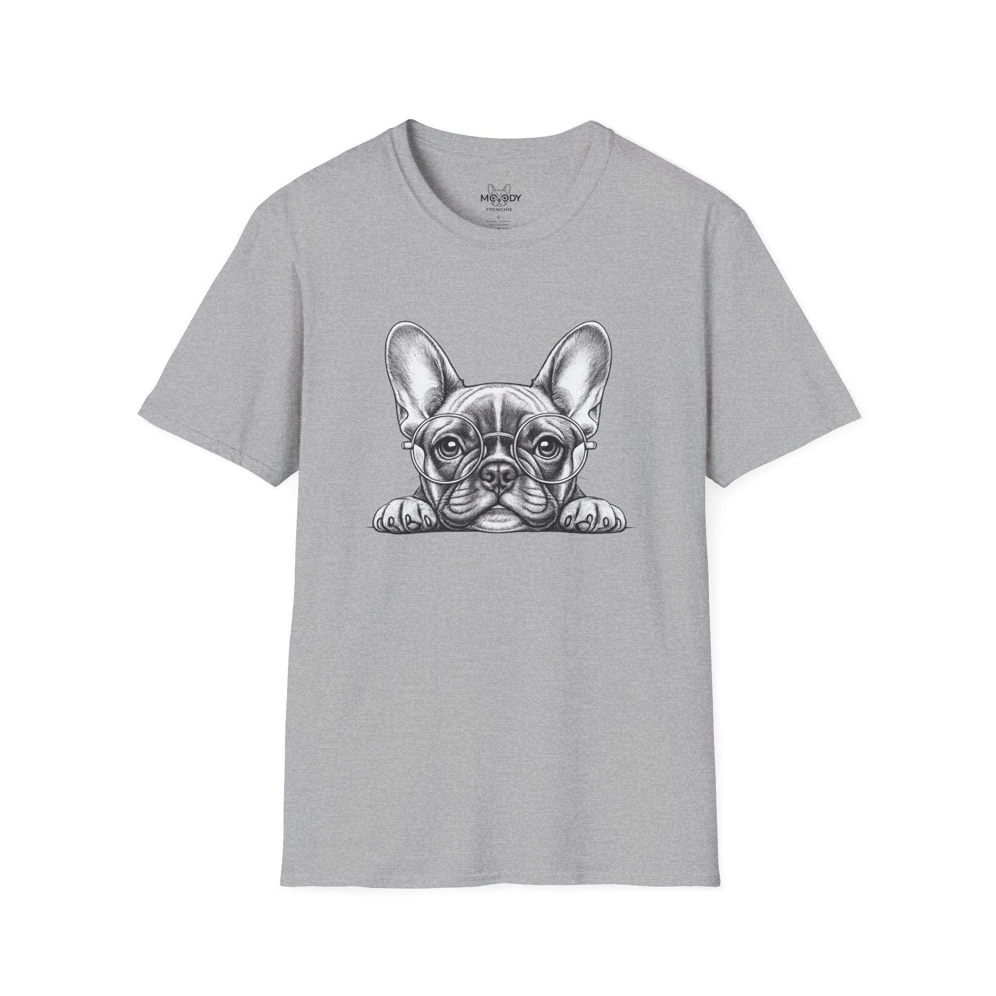 GLASSES FRENCH BULLDOG T-SHIRT