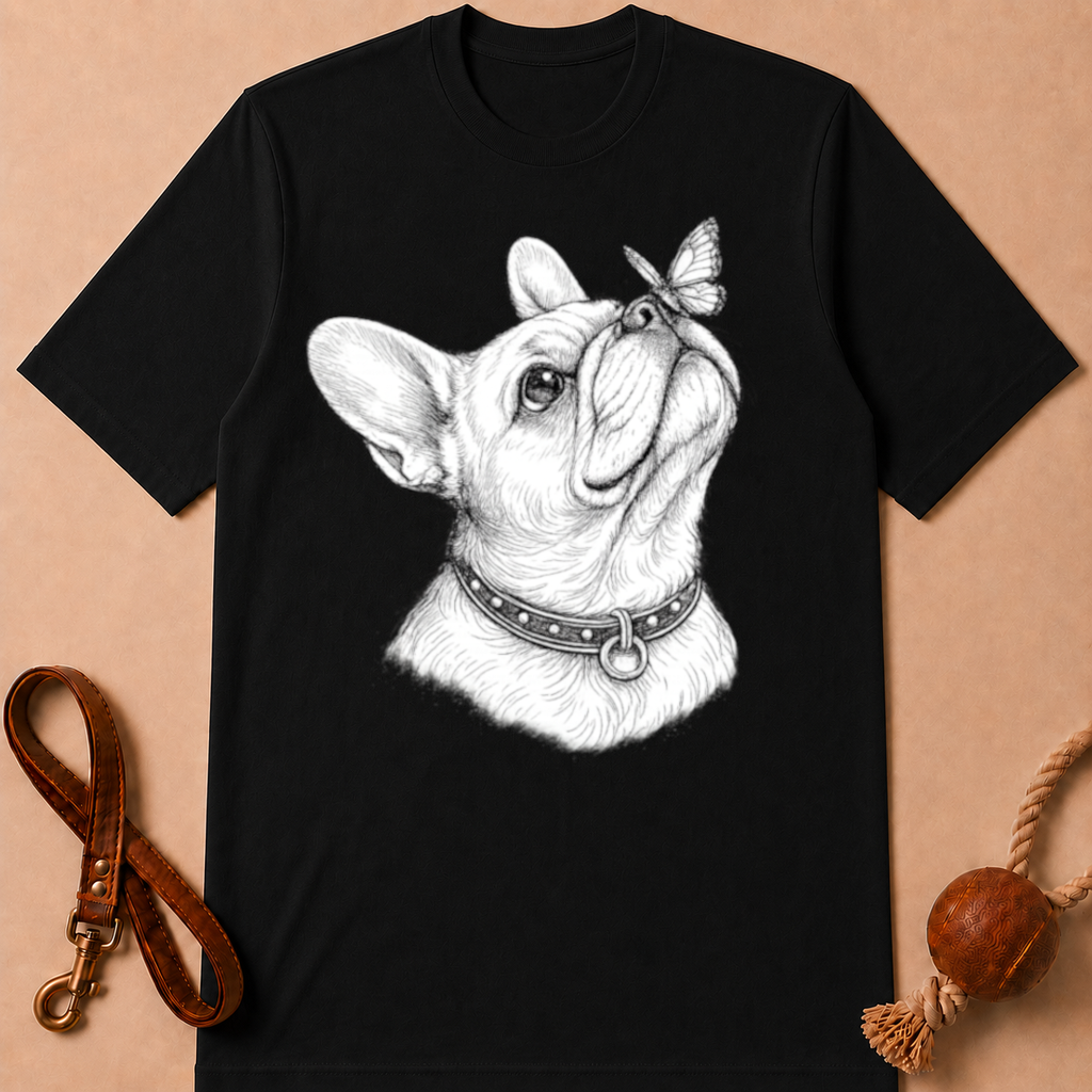 BUTTERFLY FRENCH BULLDOG T-SHIRT