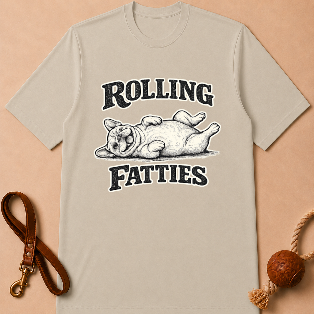 ROLLING FATTIES FRENCH BULLDOG T-SHIRT