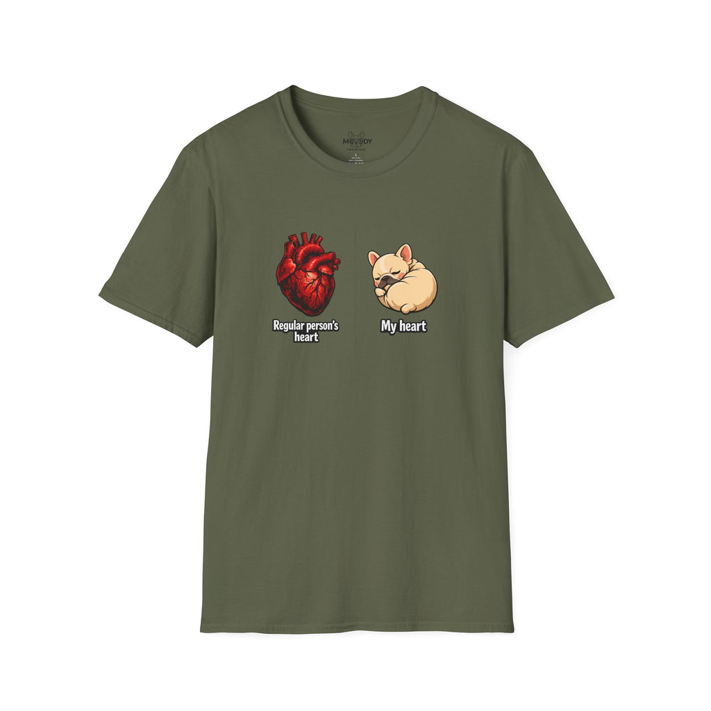 HEART FRENCH BULLDOG T-SHIRT