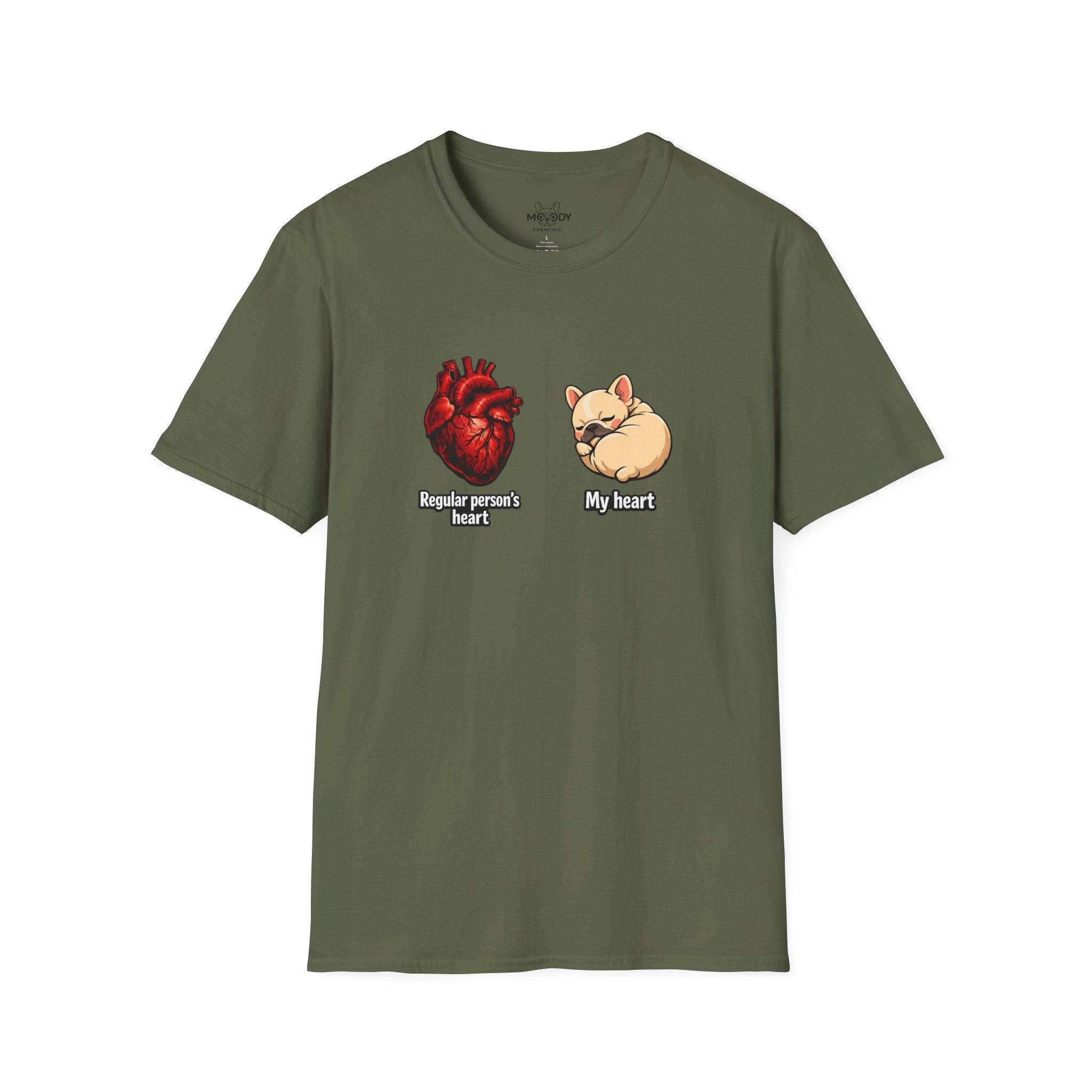 HEART FRENCH BULLDOG T-SHIRT