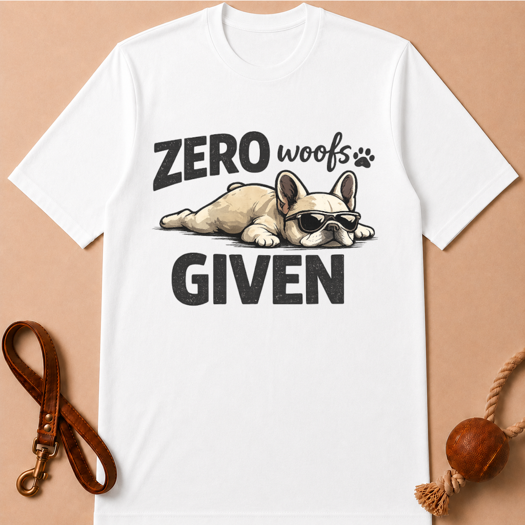 ZERO WOOFS GIVEN T-SHIRT