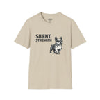 SILENT STRENGTH FRENCH BULLDOG T-SHIRT
