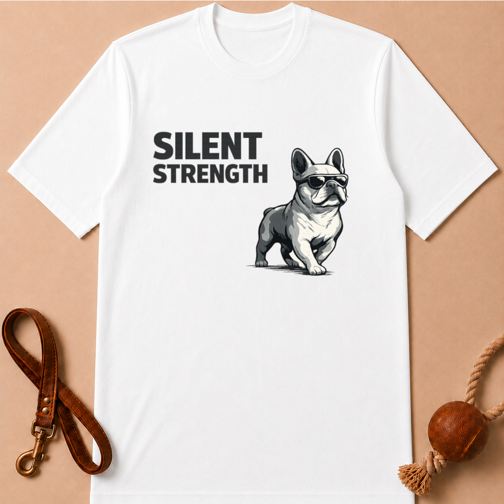 SILENT STRENGTH FRENCH BULLDOG T-SHIRT