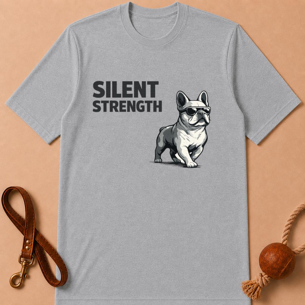 SILENT STRENGTH FRENCH BULLDOG T-SHIRT