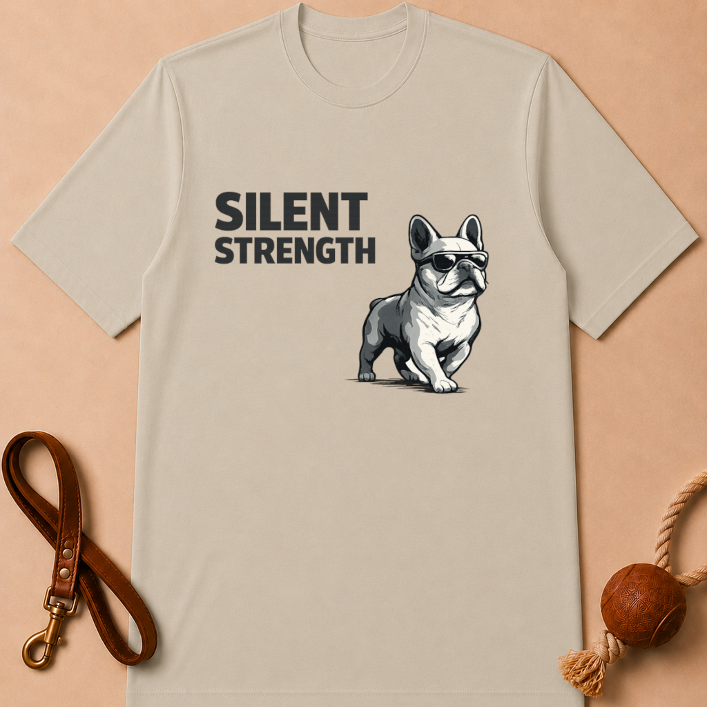 SILENT STRENGTH FRENCH BULLDOG T-SHIRT