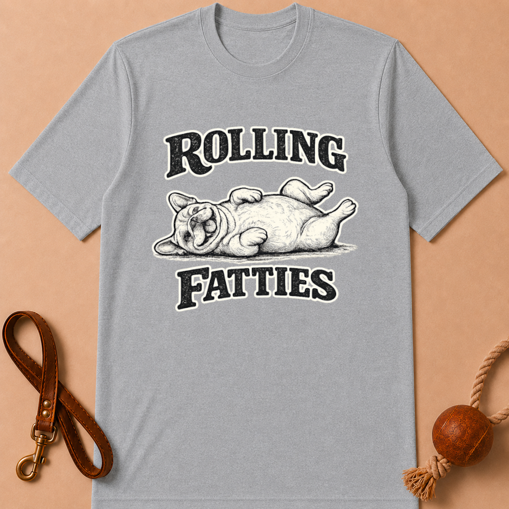 ROLLING FATTIES FRENCH BULLDOG T-SHIRT