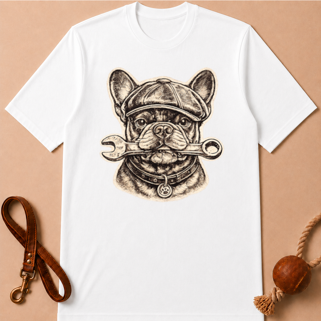MECHANIC FRENCH BULLDOG T-SHIRT