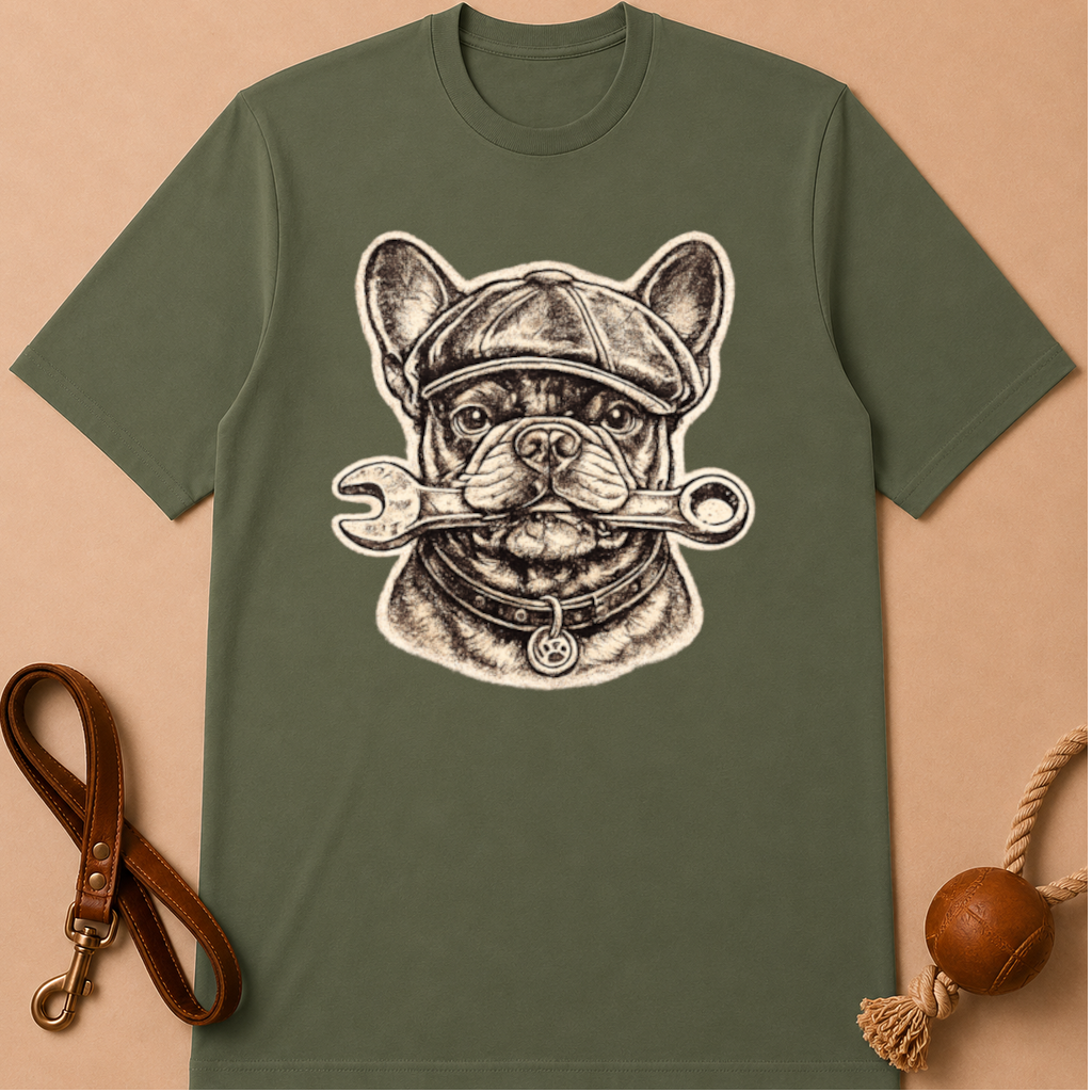 MECHANIC FRENCH BULLDOG T-SHIRT