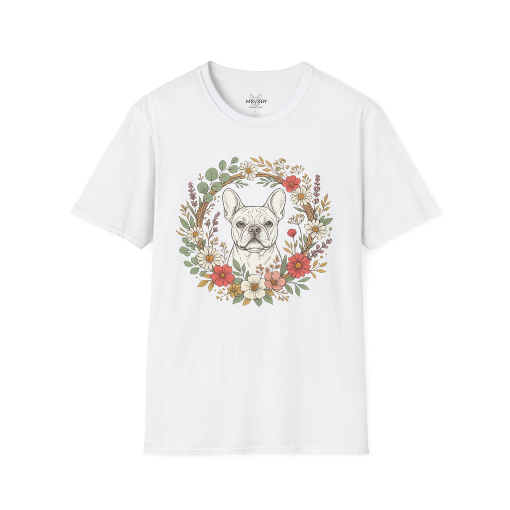 FLORAL FRENCH BULLDOG T-SHIRT