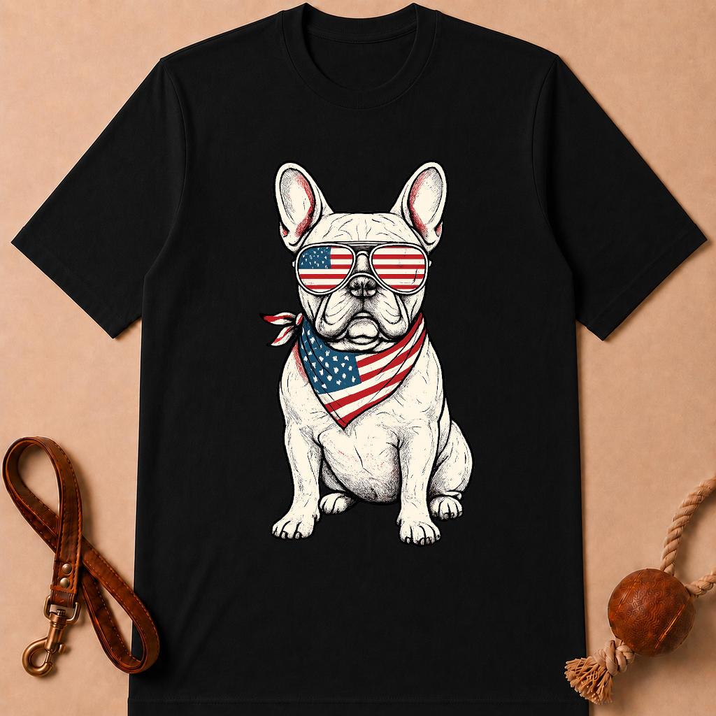 PATRIOT FRENCH BULLDOG T-SHIRT