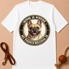 HOME IS WHERE MY FRENCH BULLDOG IS T-SHIRT