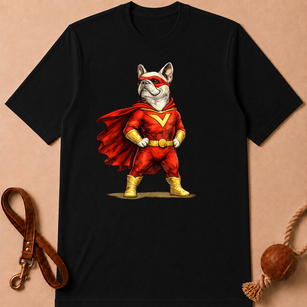 HERO FRENCH BULLDOG T-SHIRT