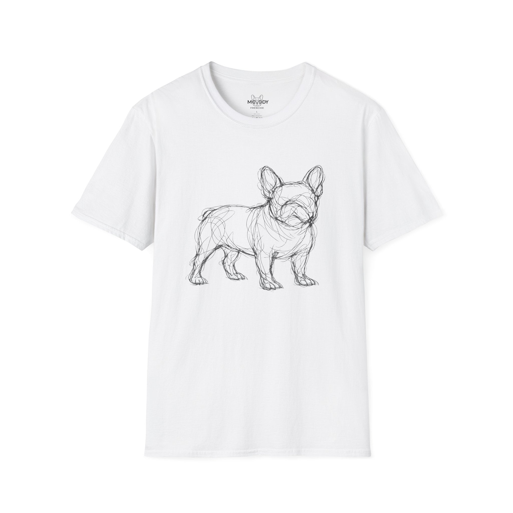 SKETCH FRENCH BULLDOG T-SHIRT