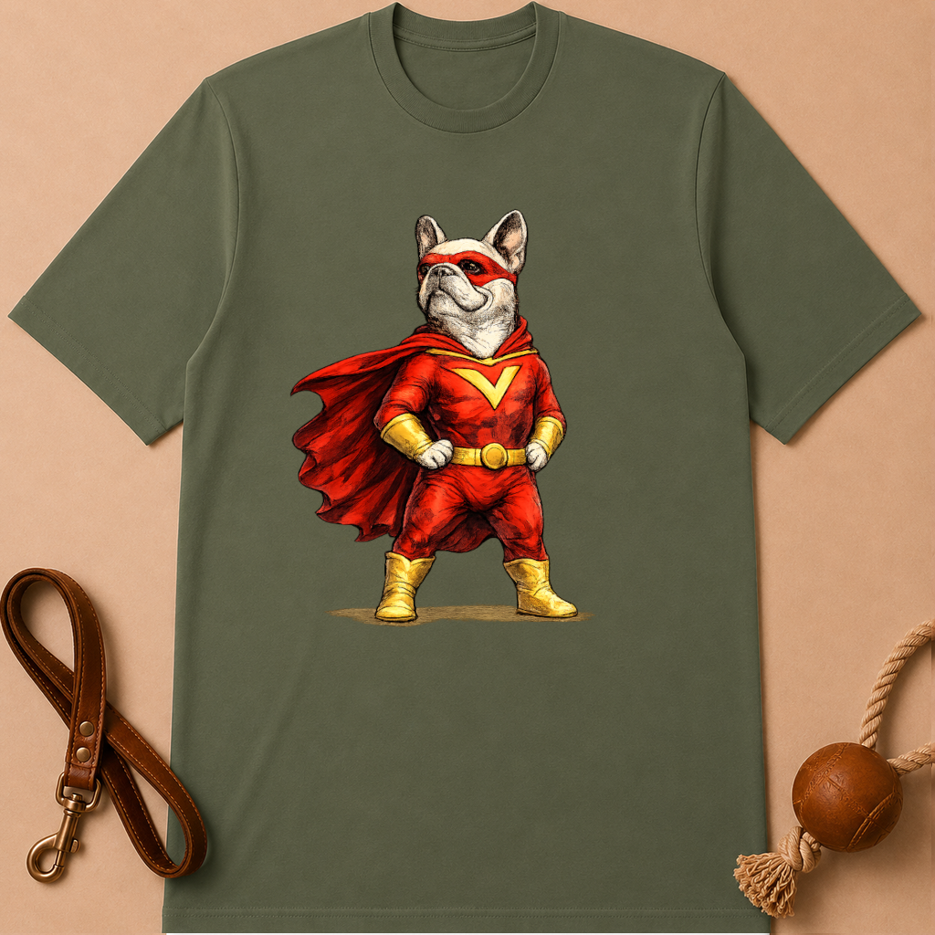 HERO FRENCH BULLDOG T-SHIRT
