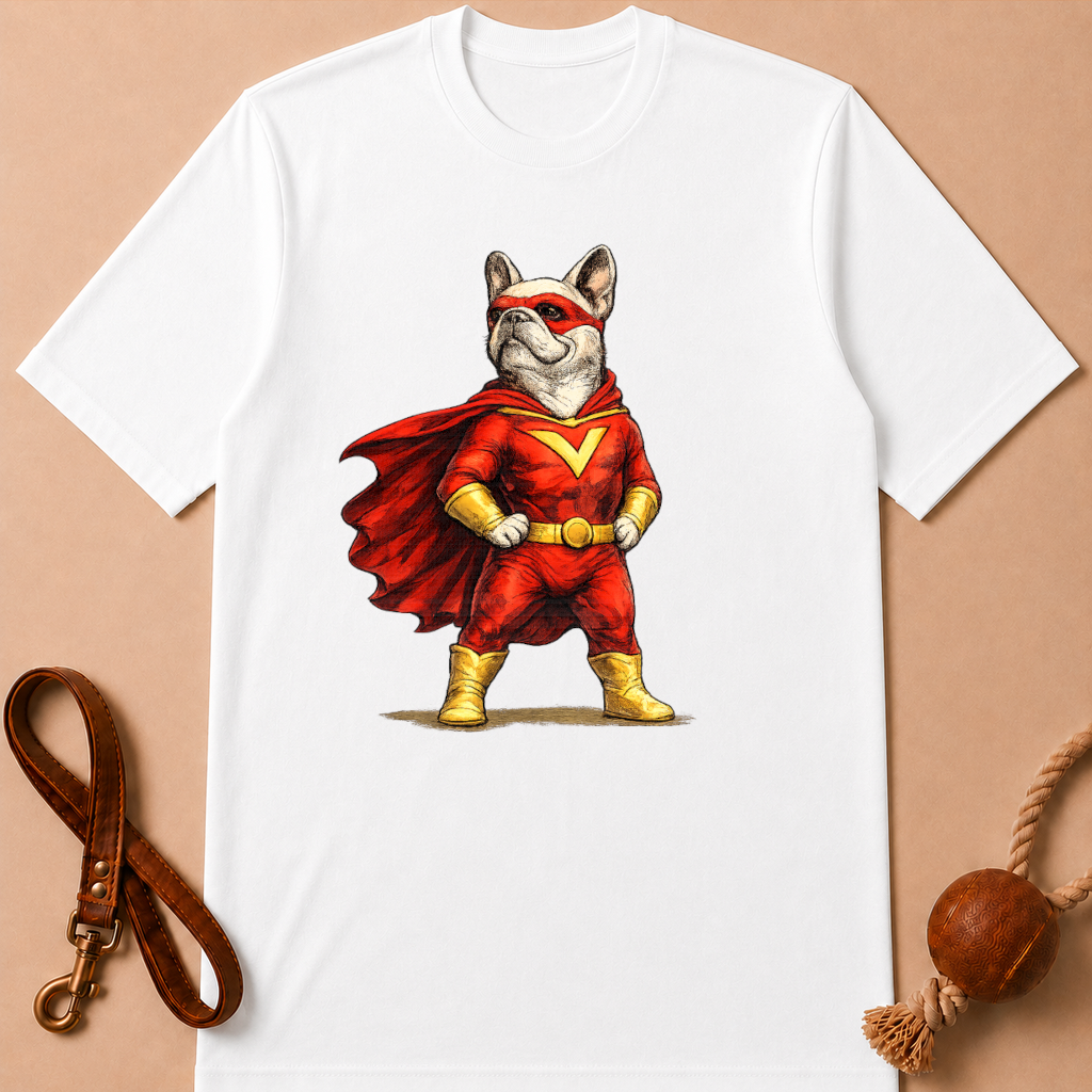 HERO FRENCH BULLDOG T-SHIRT