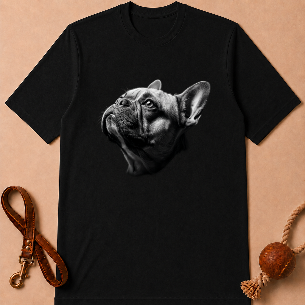 MONOCHROME FRENCH BULLDOG T-SHIRT