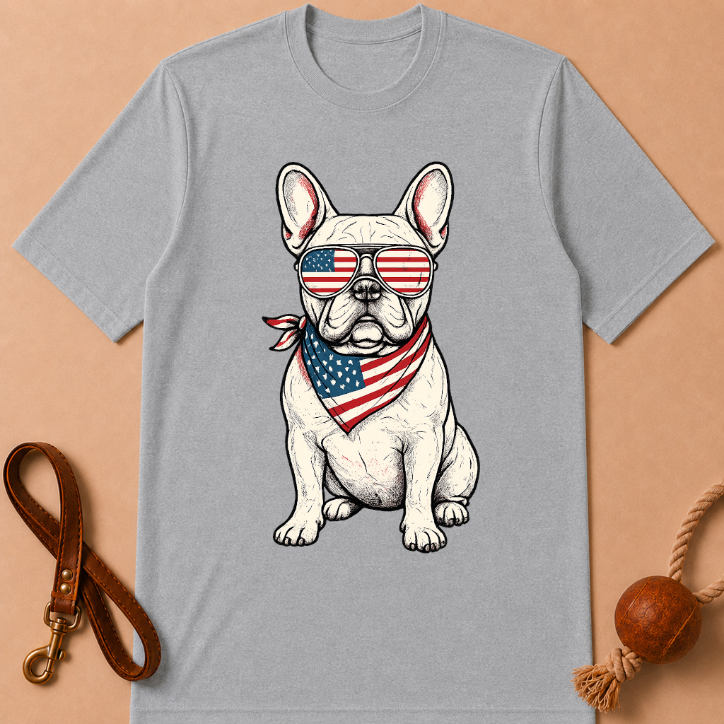 PATRIOT FRENCH BULLDOG T-SHIRT