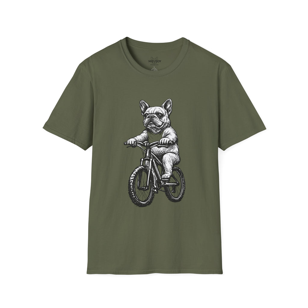 FRENCH BULLDOG CYCLIST T-SHIRT