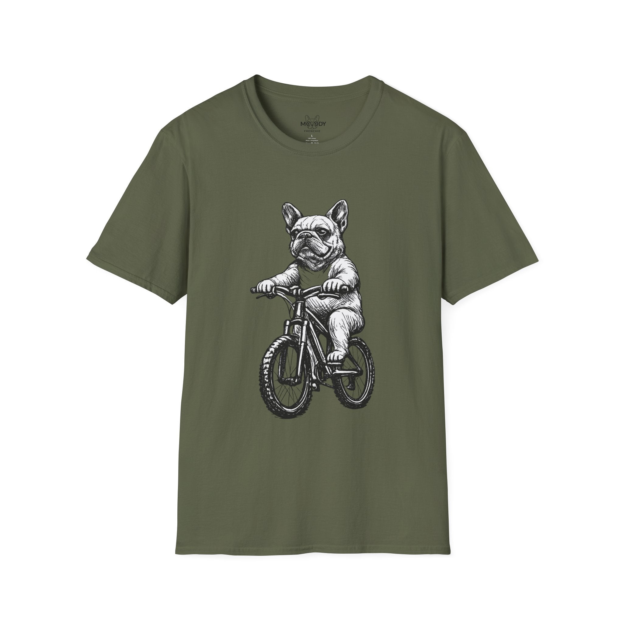 FRENCH BULLDOG CYCLIST T-SHIRT