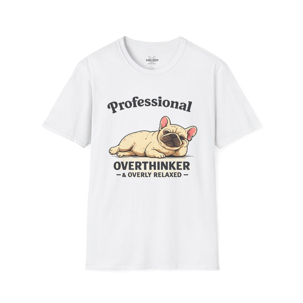 PROFESSIONAL OVERTHINKER FRENCH BULLDOG T-SHIRT