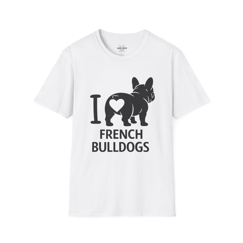 I LOVE FRENCH BULLDOG T-SHIRT