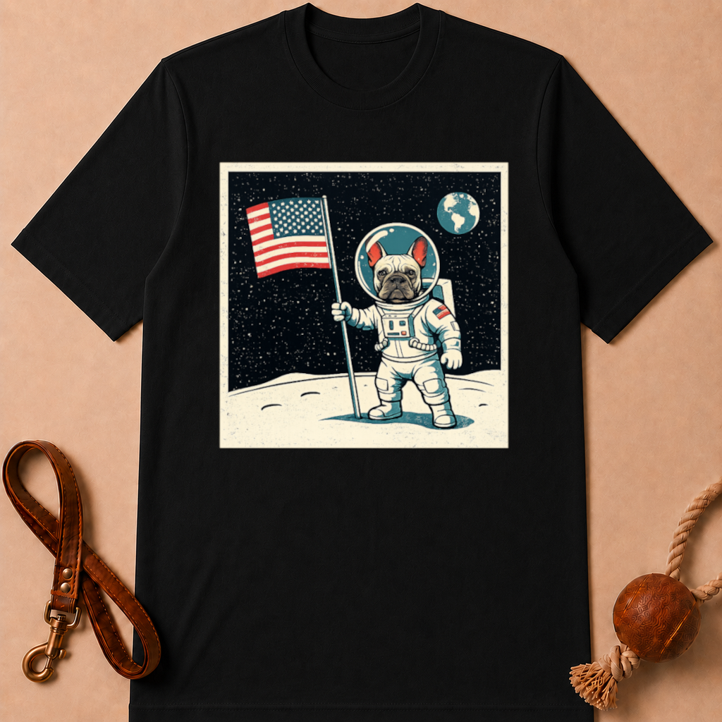MOON LANDING FRENCHIE T-SHIRT