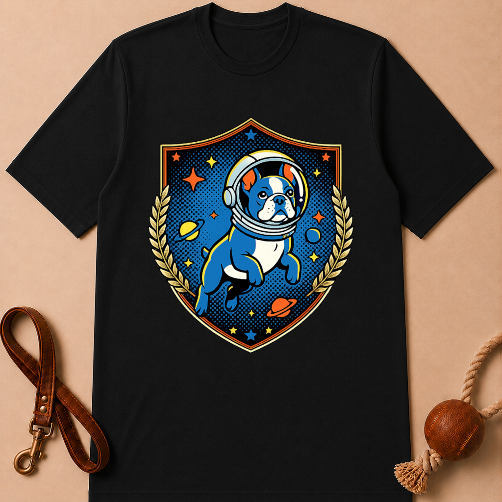ASTRONAUT FRENCH BULLDOG T-SHIRT