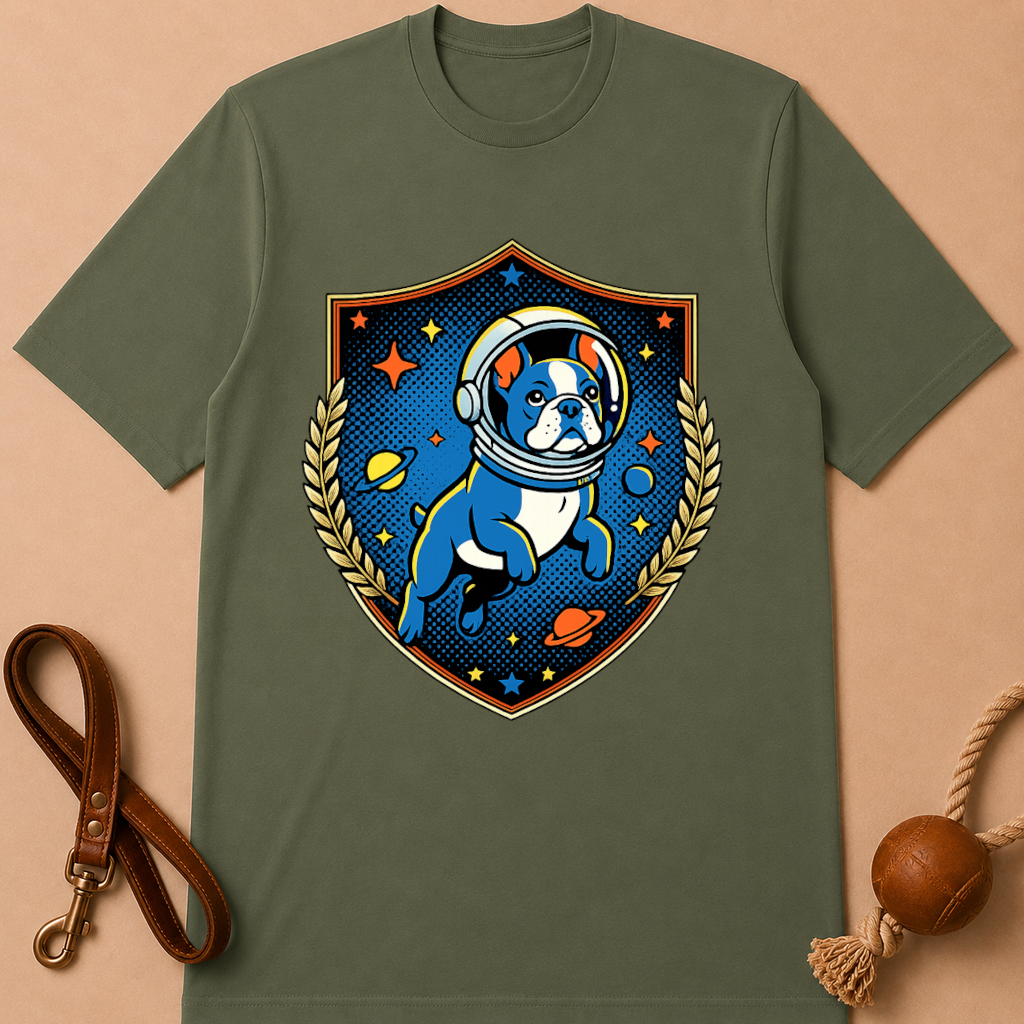 ASTRONAUT FRENCH BULLDOG T-SHIRT