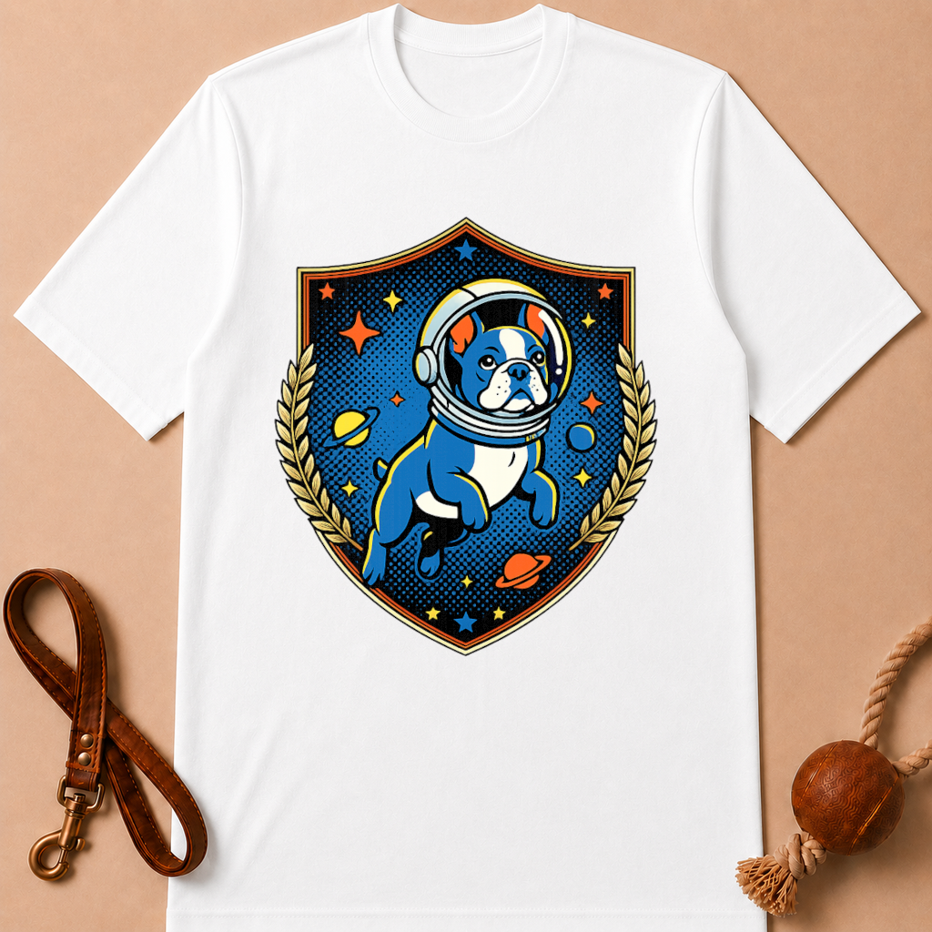 ASTRONAUT FRENCH BULLDOG T-SHIRT