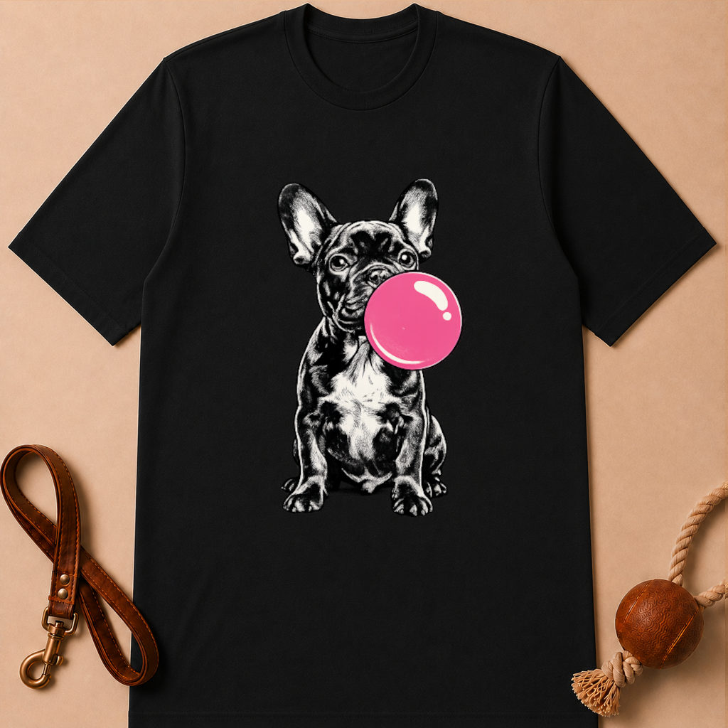 PINK BUBBLE FRENCHIE T-SHIRT